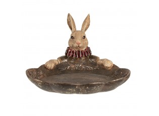 Dekorace králík s miskou - 21*21*15 cm