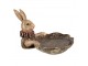 Dekorace králík s miskou - 21*21*15 cm