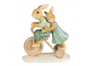 Dekorace králíčci na kole - 12*6*14 cm