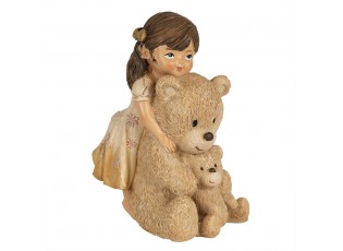Dekorace děvčátko s medvídky - 9*7*12 cm