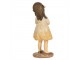 Dekorace děvčátko v šatičkách s králíčkem - 6*5*15 cm