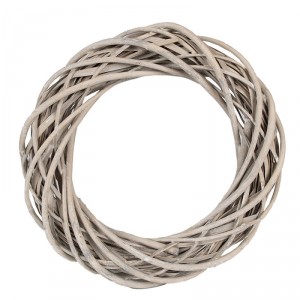 Přírodní šedý ratanový věnec Rattan S - Ø 30*6 cm
