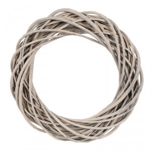 Přírodní šedý ratanový věnec Rattan M - Ø 40*7 cm