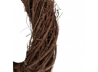 Přírodní hnědý proutěný věnec Woodly XXL - Ø 50*8 cm