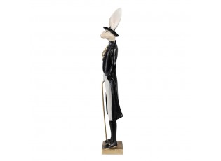Dekorace zaječí elegán s hůlkou ve fraku a klobouku - 9*7*40 cm
