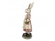 Dekorace králičí mamka s košíčkem vajíček - 14*11*38 cm