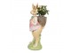 Dekorace králičí slečna s nůší - 11*11*31 cm