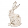 Dekorace béžový antik zajíc s patinou - 13*8*22 cm Barva: BéžováMateriál: PolyresinHmotnost: 0,378 kg