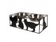 Černé kovové misky pro psa nebo kočku - 38*20*14 cm / 2x500 ml
