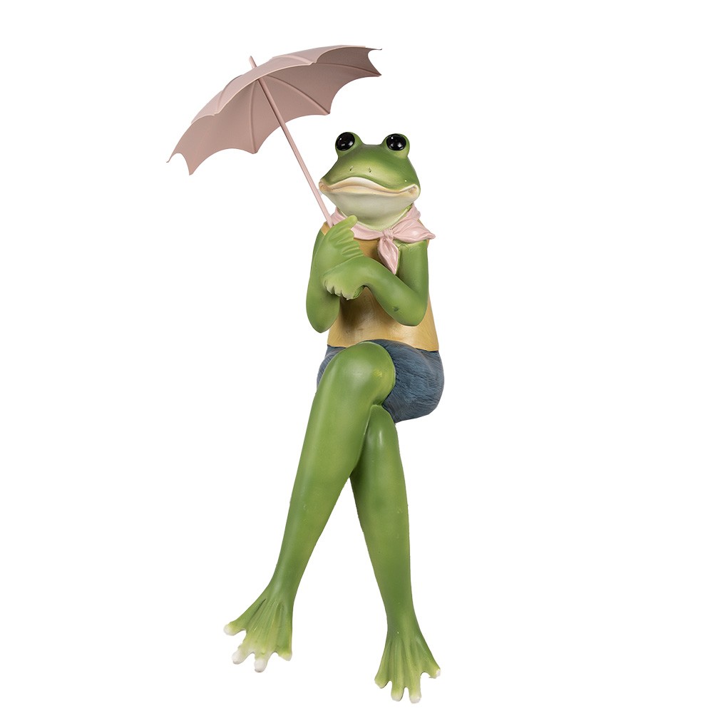 Dekorace Frog Green 23x18x42 cm - 23x17x42 cm
