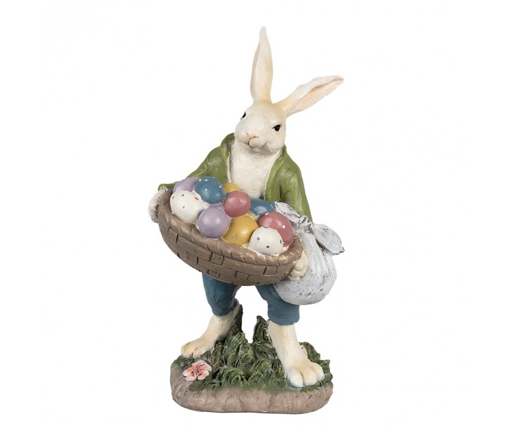 Dekorace králíček s vajíčky - 18*16*32 cm