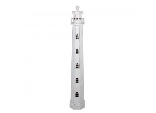 Stojací lampa Lighthouse bílá 23x23x140 cm E27/max 1x60W - 23x23x140 cm E27/max 1x60W