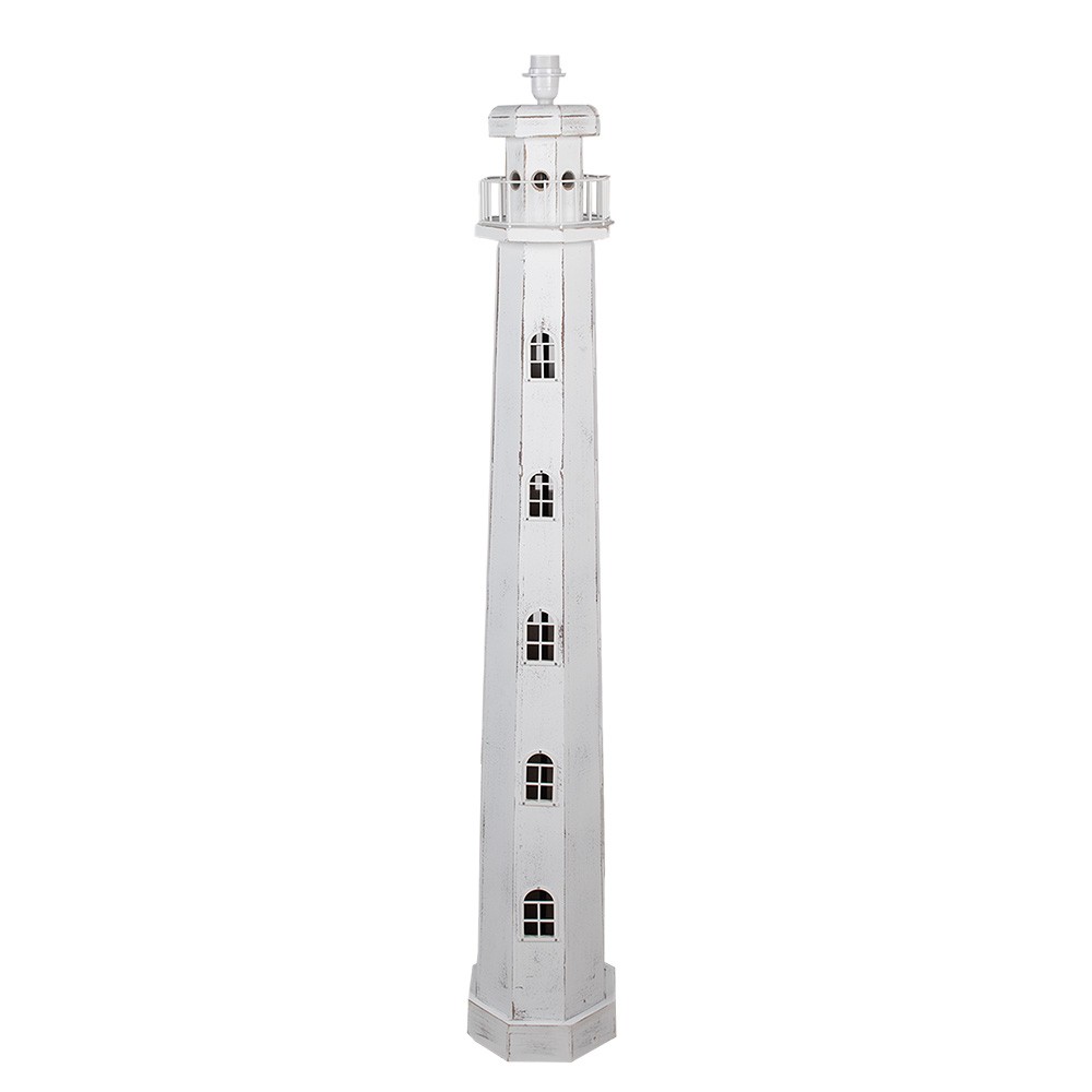 Stojací lampa Lighthouse bílá 23x23x140 cm E27/max 1x60W - 23x23x140 cm E27/max 1x60W