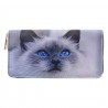 Peněženka  s kočkou - 19*10 cm Barva: šedáMateriál: Polyuretan (PU)Hmotnost: 0,222 kg
