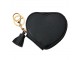 Černá peněženka ve tvaru srdce - 10*10 cm