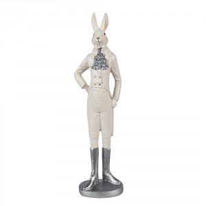 Dekorace králíček v obleku - 11*8*40 cm