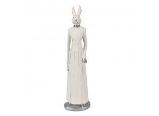 Dekorace králičí dáma v šatech - 8*7*28 cm