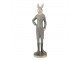 Dekorace králík elegán v zeleném fraku - 5*4*20 cm