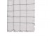 Béžový bavlněný pléd se šedými pruhy a třásněmi - 125*150 cm