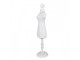 Bílý antik dřevěný stojan na šperky ve tvaru figuríny - 13*11*51 cm