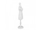 Bílý antik dřevěný stojan na šperky ve tvaru figuríny - 13*11*51 cm