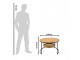 Kulatý hnědý konferenční stolek Davide - Ø 81*52 cm