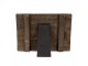 Hnědý antik dřevěný fotorámeček s klipem Clipp - 32*3*25 cm / 15*18 cm