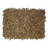 Hnědý koberec z kožených třásní Camel - 100*7*70 cm Barva: hnědá camelMateriál: recyklovaná kůže