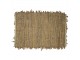 Hnědý koberec z kožených třásní Camel - 100*7*70 cm