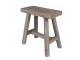 Hnědý antik dřevěný stolek na květiny - 38*18*38 cm