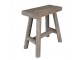 Hnědý antik dřevěný stolek na květiny - 38*18*38 cm