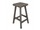 Hnědý antik dřevěný stolek na květiny - 30*30*58 cm