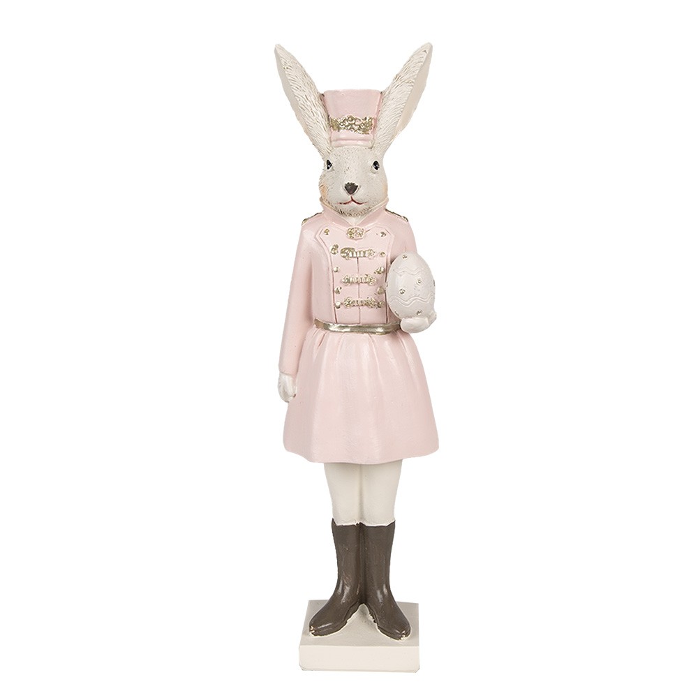 Dekorace zaječí žena v růžové uniformě - 7*6*23 cm