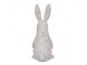 Béžová antik dekorace socha králík - 11*11*26 cm