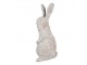 Béžová antik dekorace socha králík - 15*12*31 cm