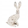 Dekorace béžový antik zajíc s patinou - 15*10*26 cm Barva: BéžováMateriál: PolyresinHmotnost: 0,398 kg