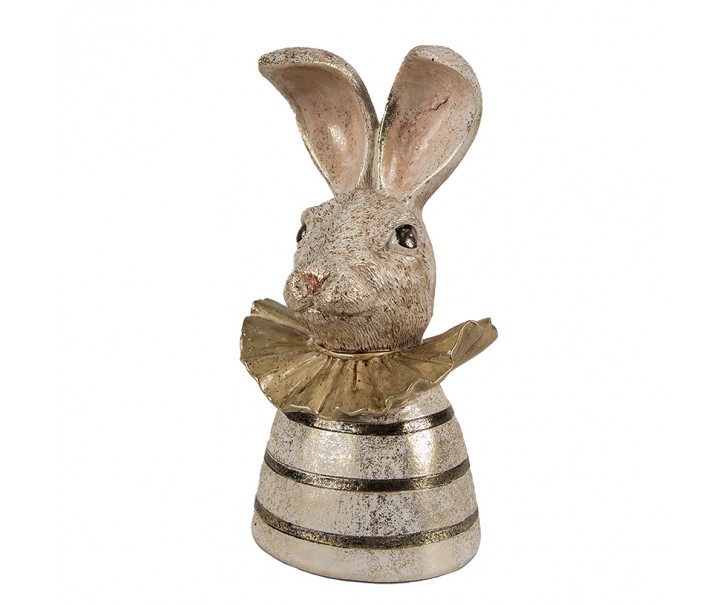 Dekorace busta králík se zlatou patinou - 10*10*20 cm