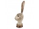 Dekorace busta zajíc se zlatou patinou - 11*10*28 cm