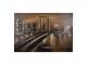 3D hnědý kovový obraz Golden Gate San Francisco - 120*5*80 cm