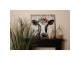 3D kovovo-dřevěný obraz kráva Iron Cow - 80*5*80 cm