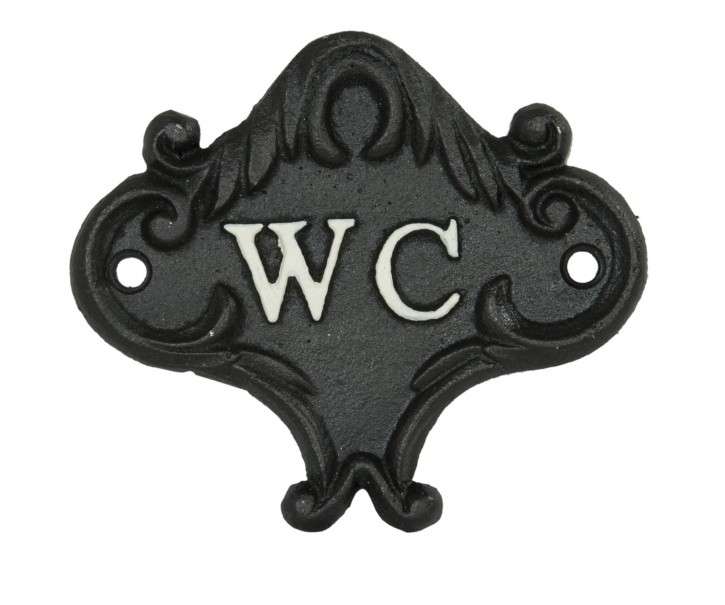 Cedulka WC 10*9 cm Clayre & Eef