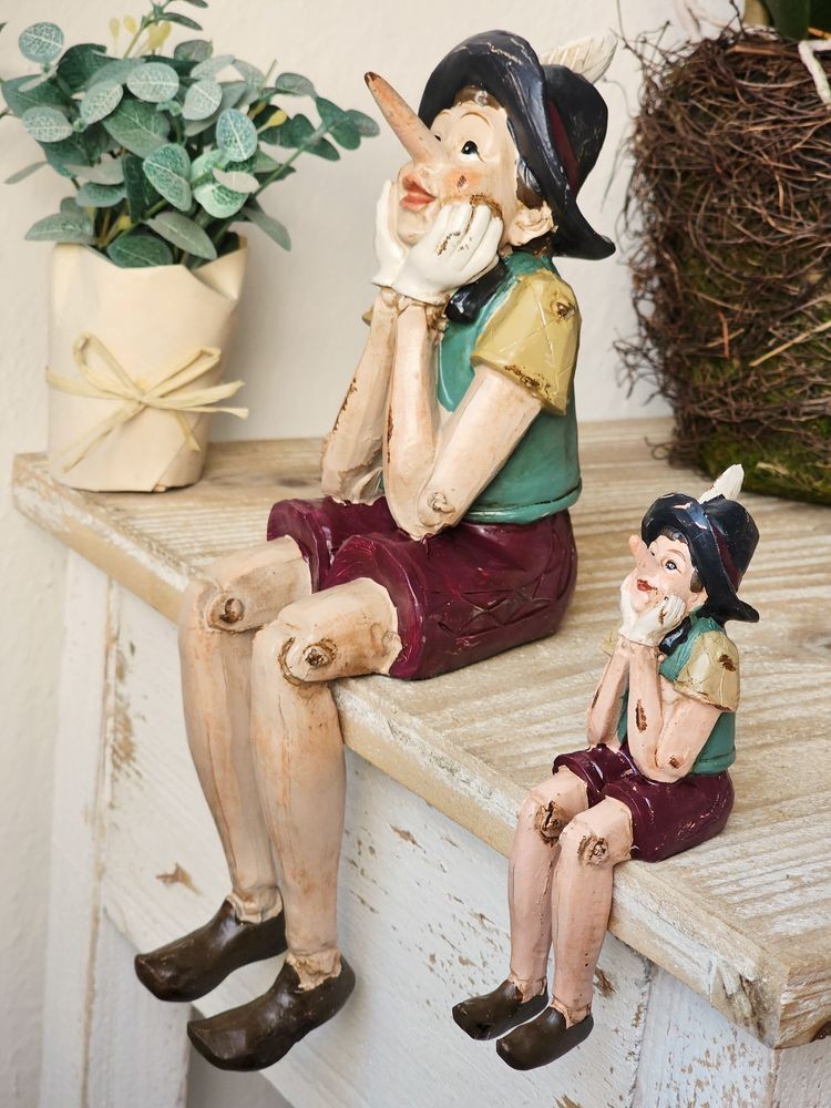 Dekorace sedící Pinocchio - 4*7*15 cm