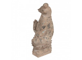 Dekorativní figurka žába 27x17x37 Cm Hnědá Polyresin - 27*17*37 cm
