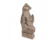 Dekorativní figurka žába 27x17x37 Cm Hnědá Polyresin - 27*17*37 cm Clayre & Eef