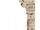 Béžovo - hnědý vysoký svícen antický sloup - 16*16*63 cm