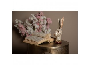 Dekorace busta zajíc se zlatou patinou - 11*10*28 cm