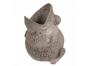 Sázecí žába 26x25x32 cm Polyresin šedá - 26*25*32 cm