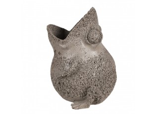 Sázecí žába 26x25x32 cm Polyresin šedá - 26*25*32 cm