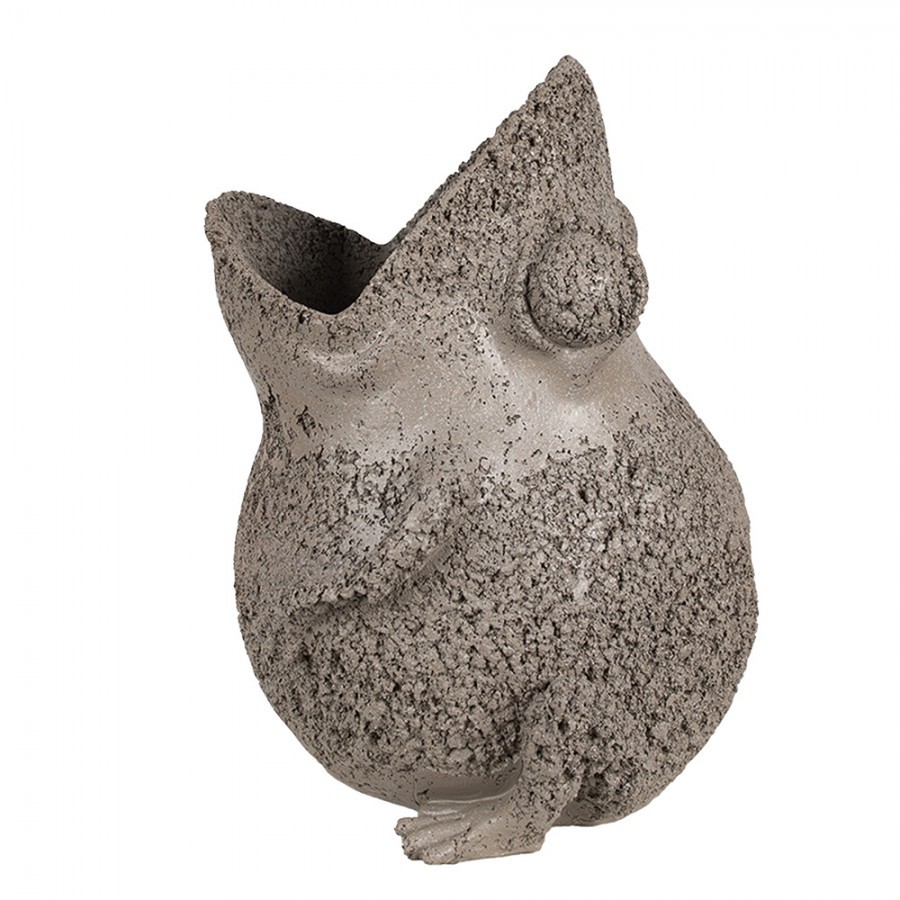 Sázecí žába 26x25x32 cm Polyresin šedá - 26*25*32 cm