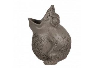 Sázecí žába 19x18x23 cm Polyresin šedá - 19*18*23 cm